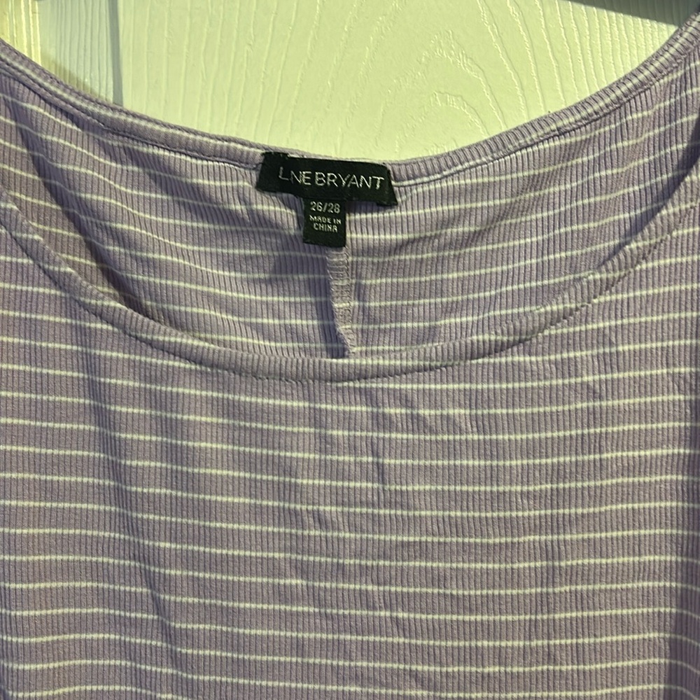 Lane Bryant Ribbed material shirt.